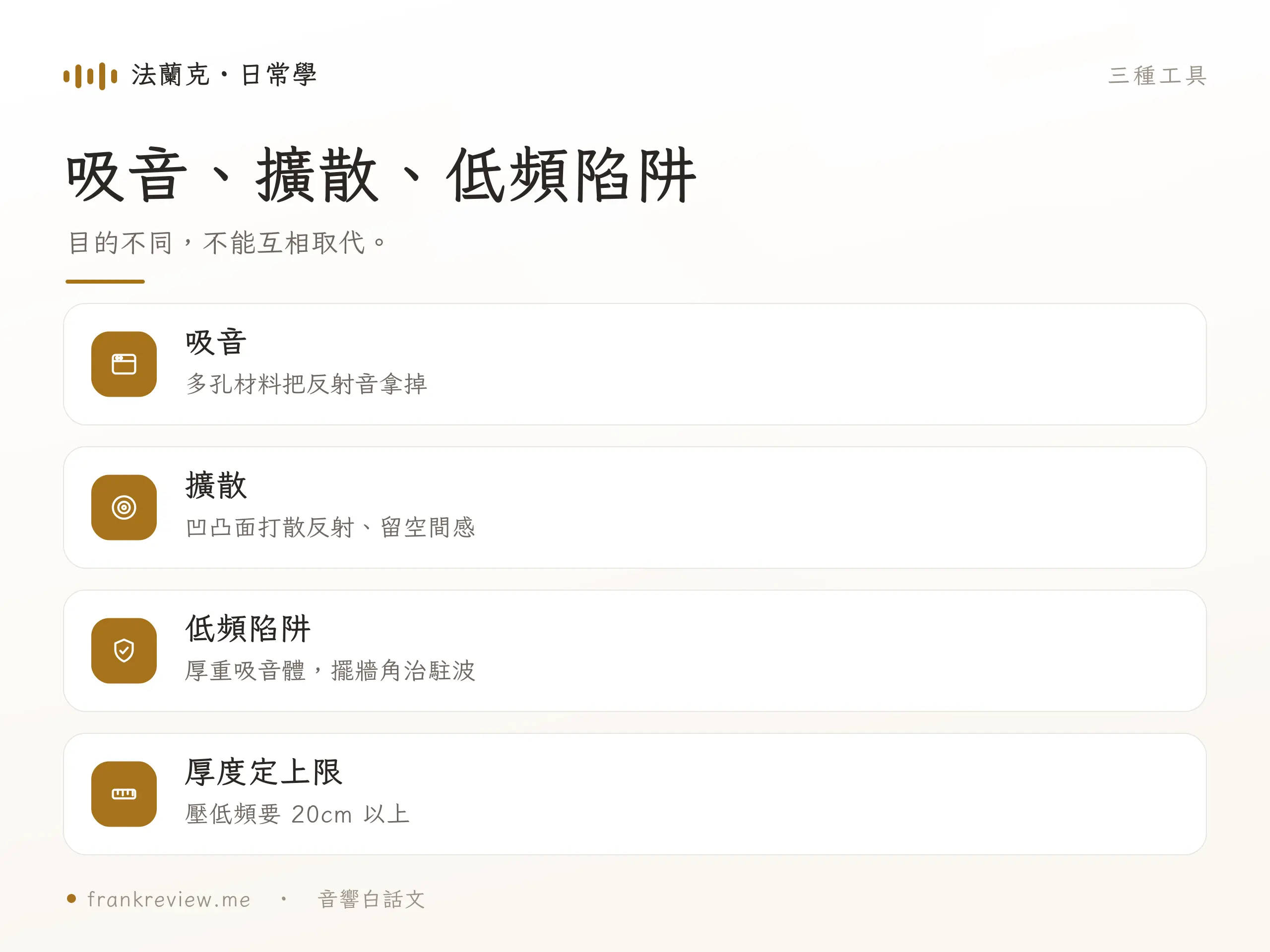 空間處理工具重點對照