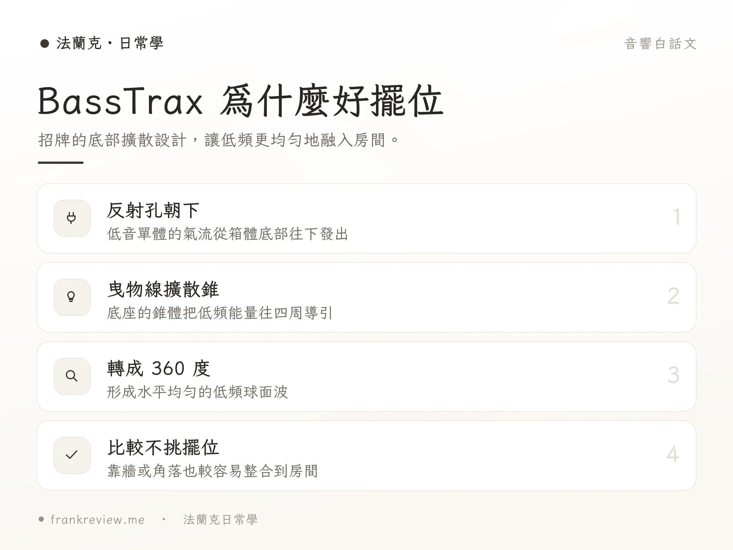 Fyne Audio BassTrax 示意
