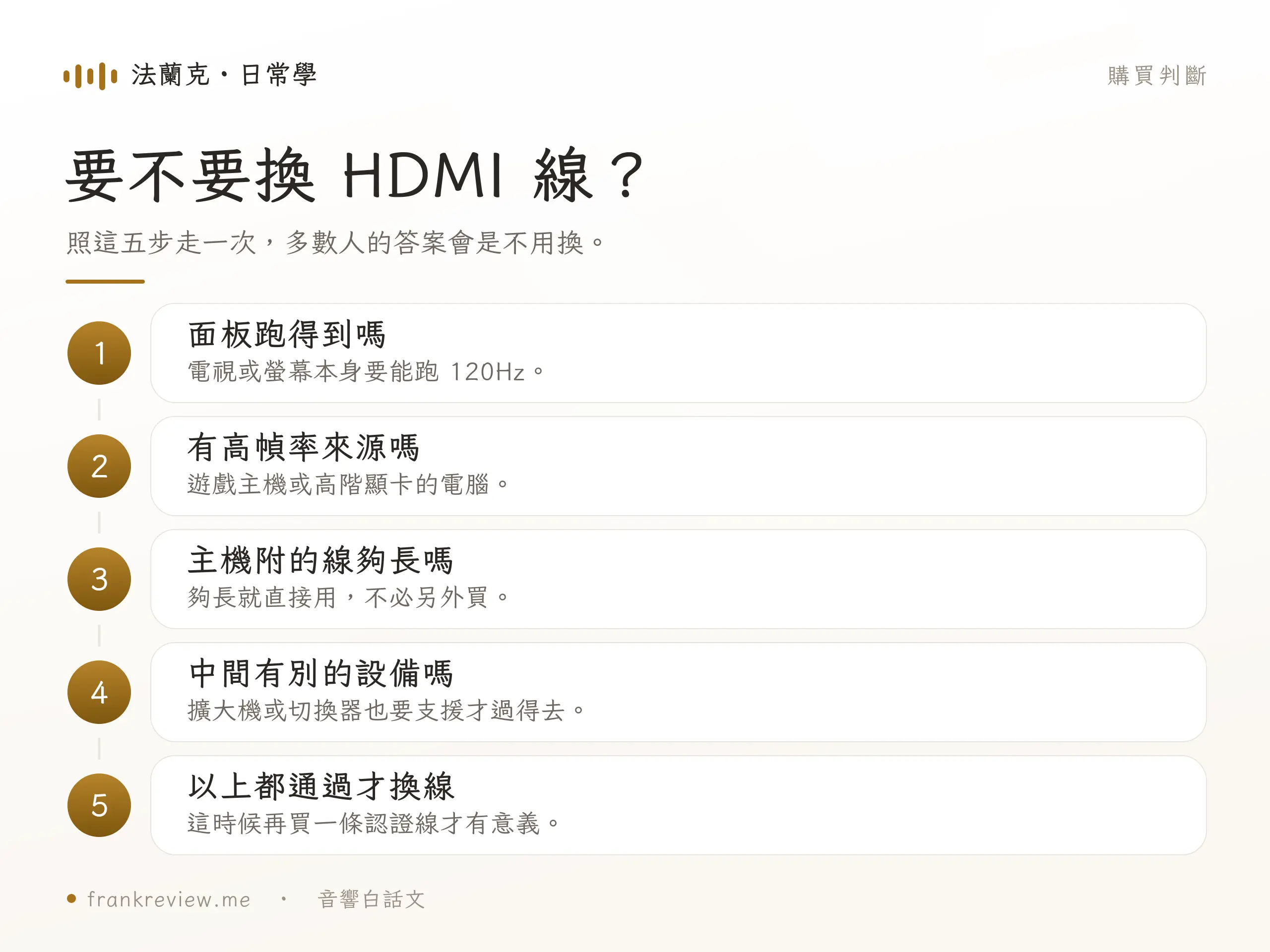 HDMI 2.1 支援功能項目示意圖