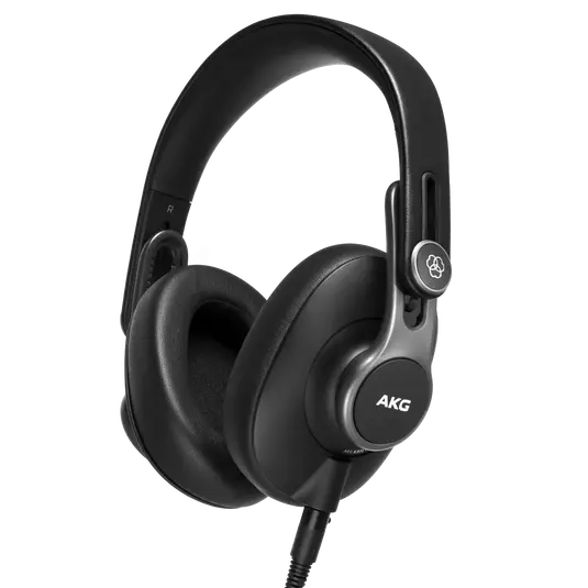 黑色 AKG K371 可折疊封閉式監聽耳罩耳機