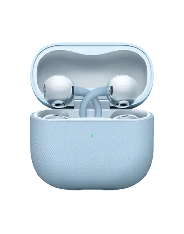 丹寧藍 HUAWEI FreeClip 2 耳夾式耳機與充電盒