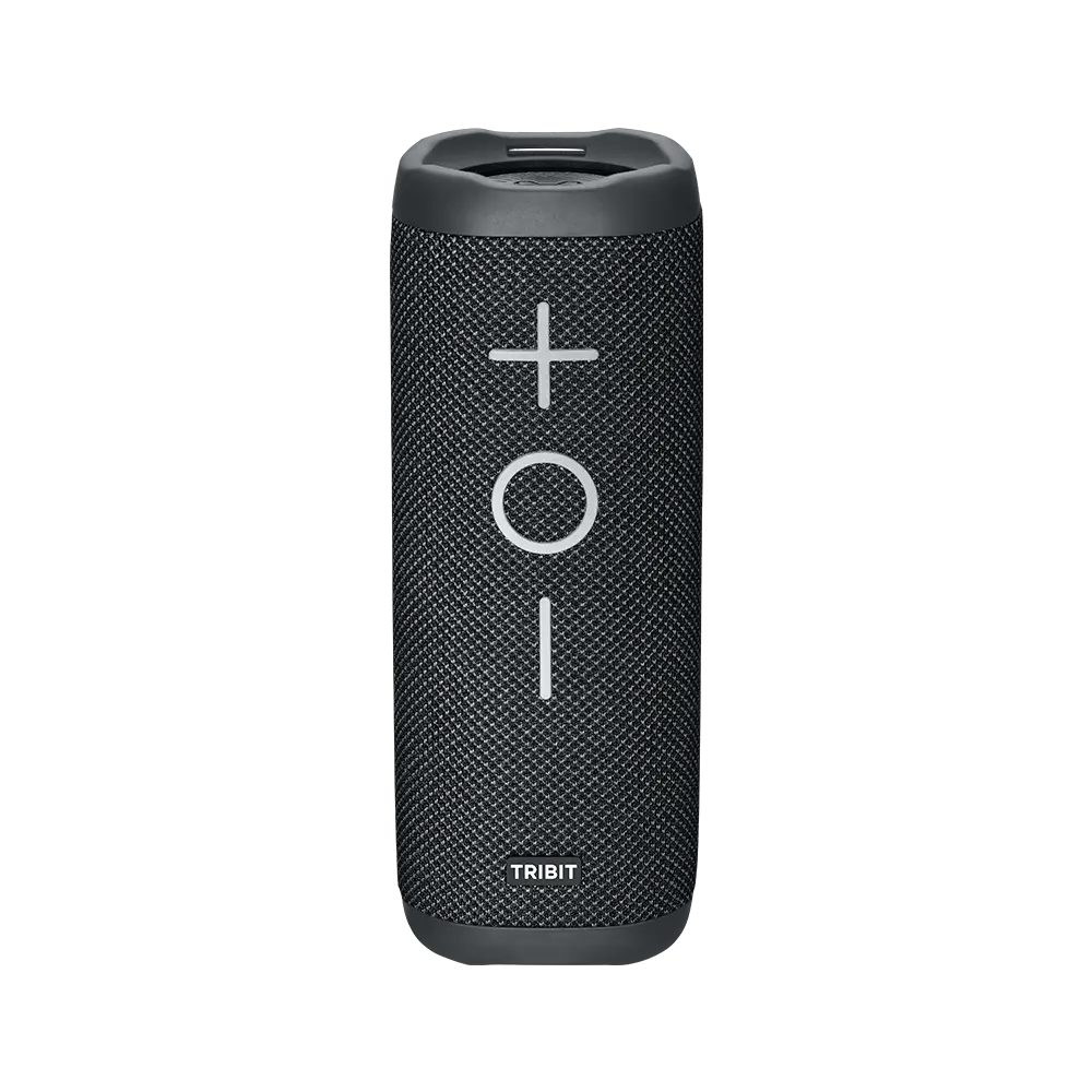黑色 Tribit StormBox 2 圓柱型藍牙喇叭