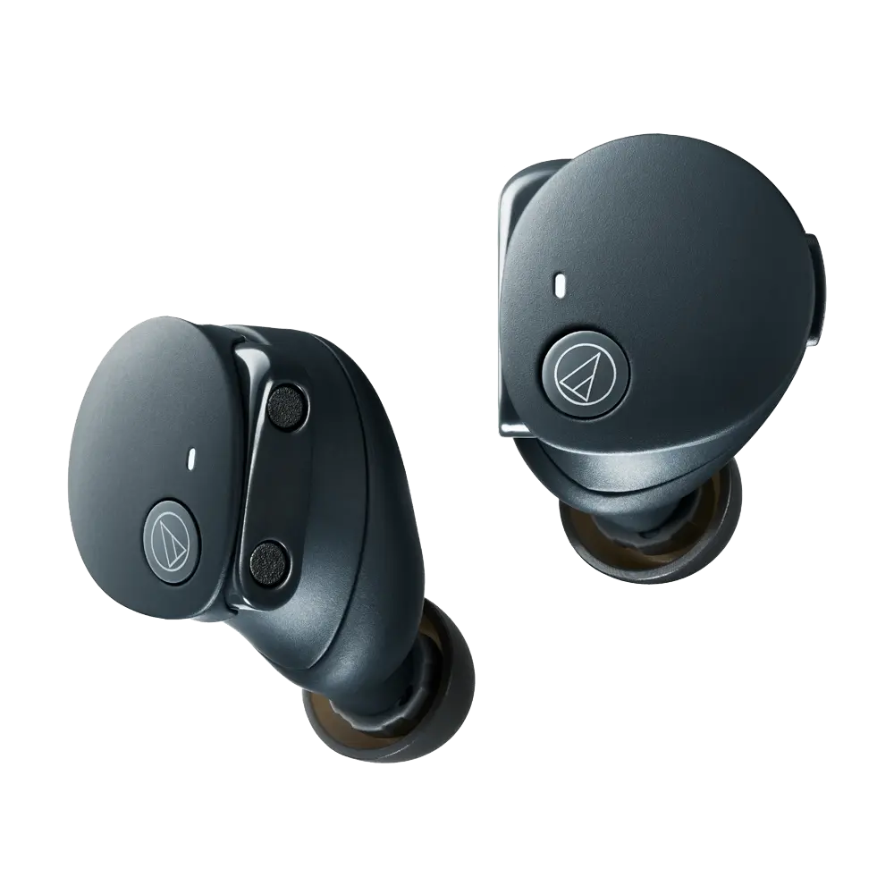 Audio-Technica ATH-CKS50TW2 黑色真無線耳機與充電盒