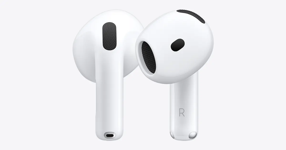 白色 Apple AirPods 4 開放式真無線耳機