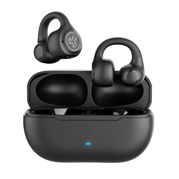 黑色 JLab Flex Open Earbuds 耳夾式耳機