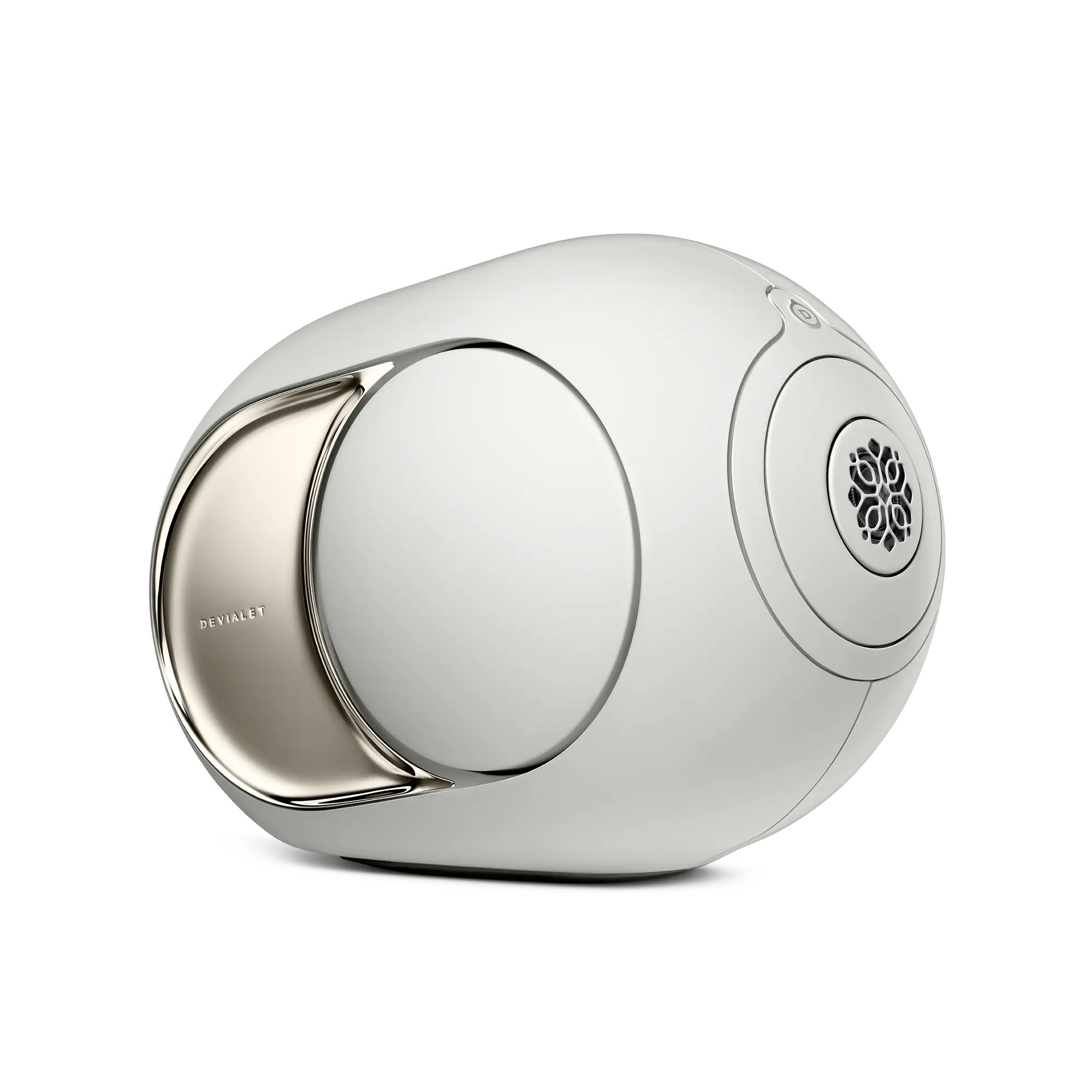 淺珠光色 Devialet Phantom Ultimate 108 dB 主動式串流喇叭側面產品圖