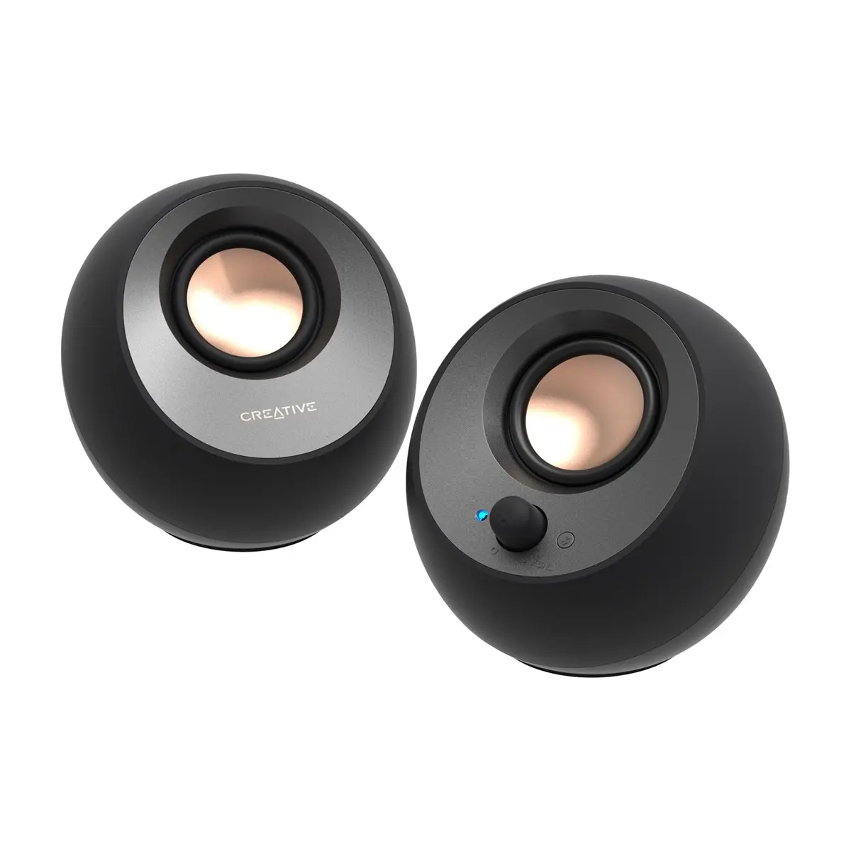 Creative Pebble V3 黑色桌面喇叭官方產品圖