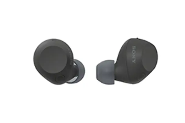 黑色 Sony WF-C710N 真無線降噪耳機與充電盒