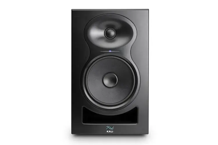 黑色 Kali Audio LP-6 V2 主動式監聽喇叭正面